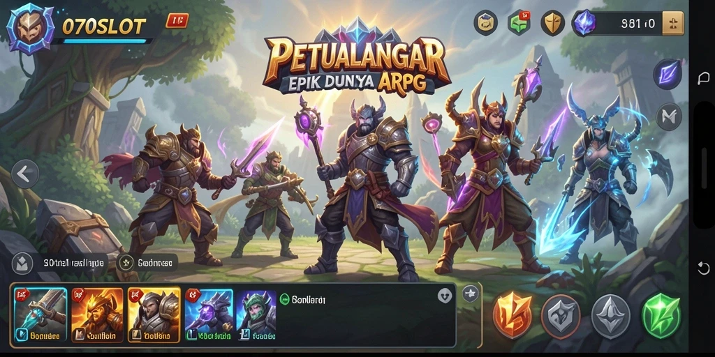 Tampilan utama gameplay 070SLOT yang mendebarkan dan penuh aksi.