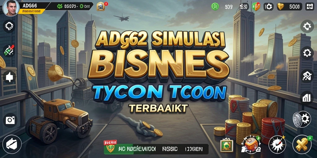 Tampilan dinamis gameplay ADG62 dengan manajemen bisnis yang seru.