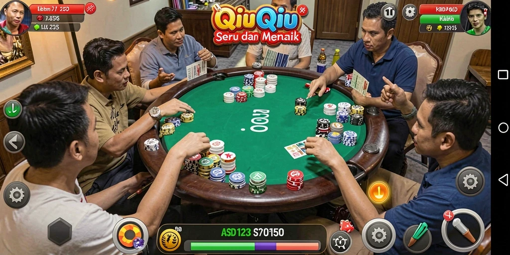 Gameplay QiuQiu yang seru dan kompetitif di ASD123.