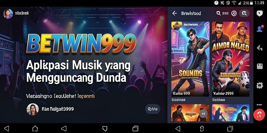 Tampilan gameplay BETWIN999 yang menampilkan berbagai pilihan musik.