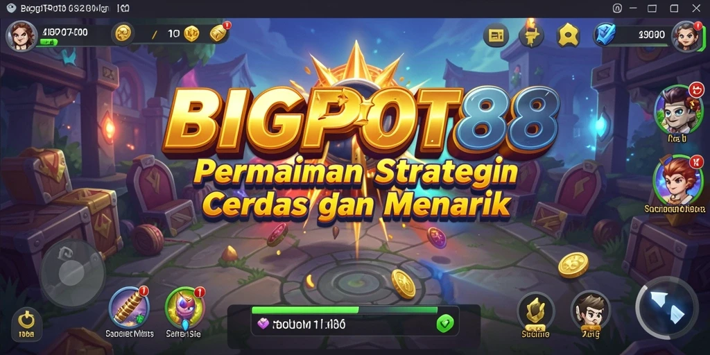 Screenshot gameplay BIGPOT88 menampilkan strategi seru dan visual menarik.