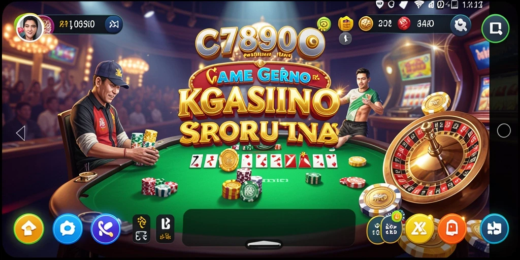 Tampilan grafis C7890 yang memukau dalam gameplay Kasino.
