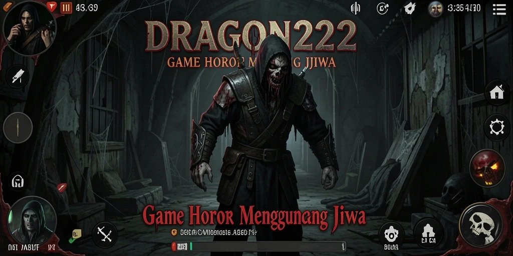 Tampilan gameplay menakutkan di DRAGON222 dengan suasana mencekam.