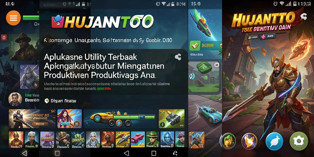Tampilan antarmuka HUJANTOTO yang menarik dan mudah digunakan.