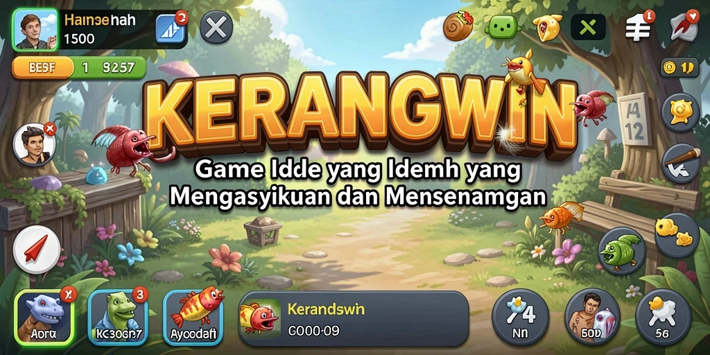 Tampilan gameplay <strong>KERANGWIN</strong> yang menarik dan penuh warna.