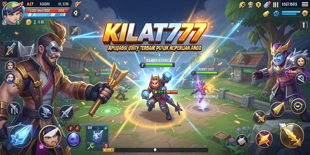 Screenshot utama KILAT777 menampilkan antarmuka aplikasi Utility yang intuitif dan fungsional.