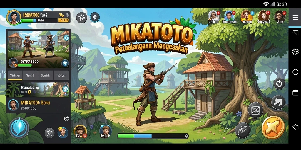 Tangkapan layar MIKATOTO menampilkan aksi gameplay dengan pengalaman petualangan yang mendebarkan.