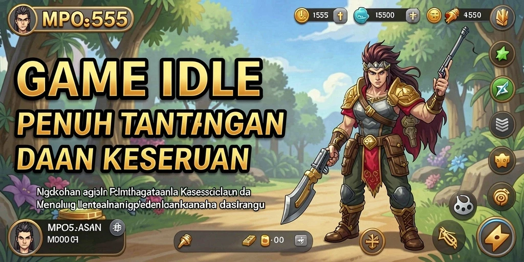 Screenshot MPO555 menampilkan gameplay Idle yang menarik.