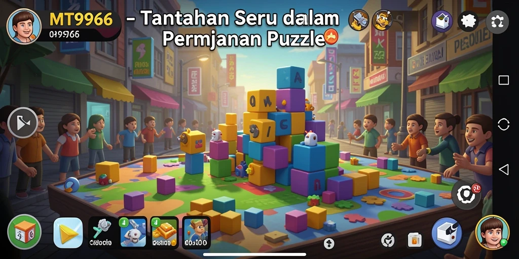 Tangkapan layar dari gameplay MT966 yang penuh warna dan menarik.