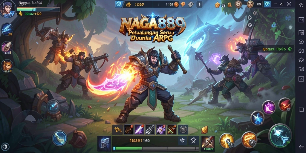Gameplay seru dalam NAGA889 dengan pertarungan epik.