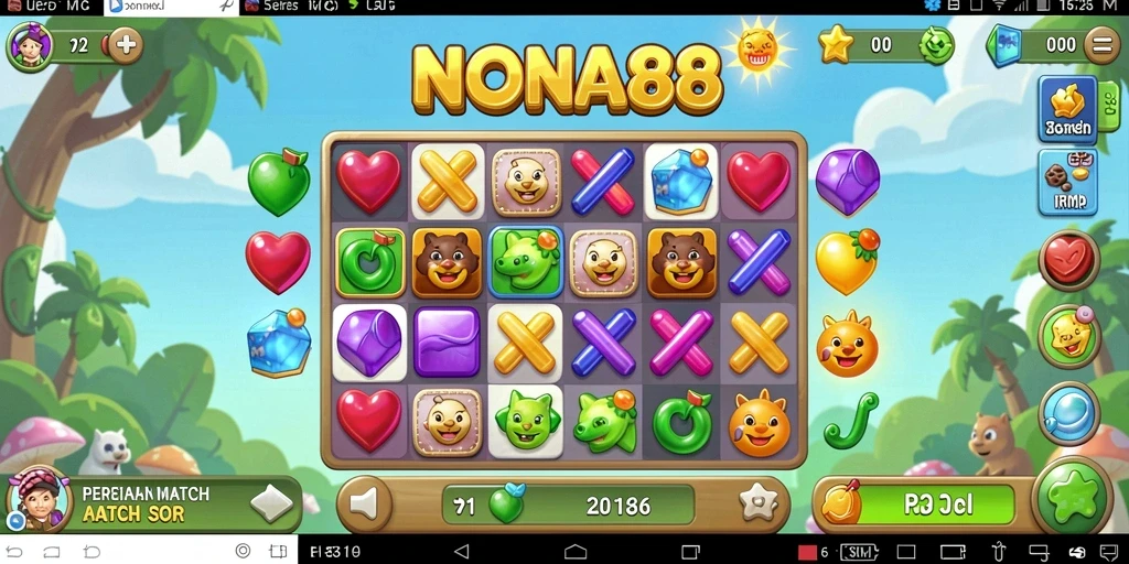 Screenshot gameplay NONA88 yang menarik dan penuh warna.