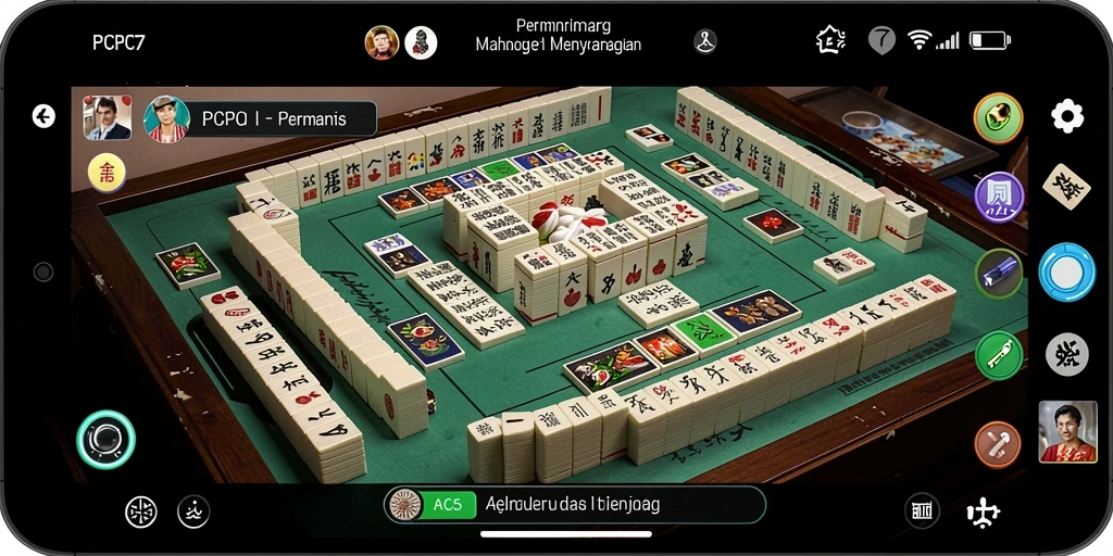 Tampilan gameplay menarik dari PCPC7 dengan berbagai level Mahjong.
