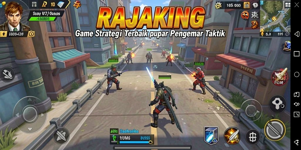 Tampilan menarik dari gameplay RAJAKING dengan aksi strategis.
