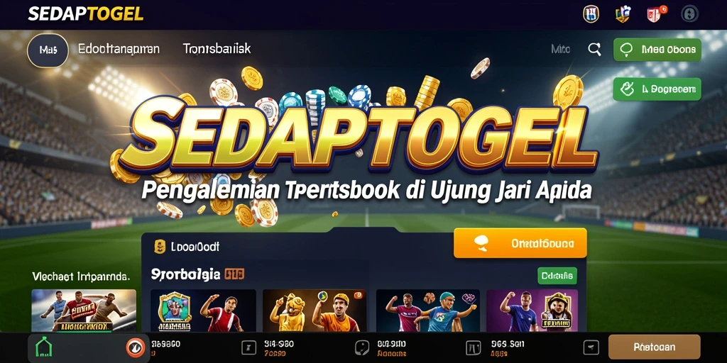 Tampilan antarmuka SEDAPTOGEL yang menunjukkan berbagai opsi taruhan.